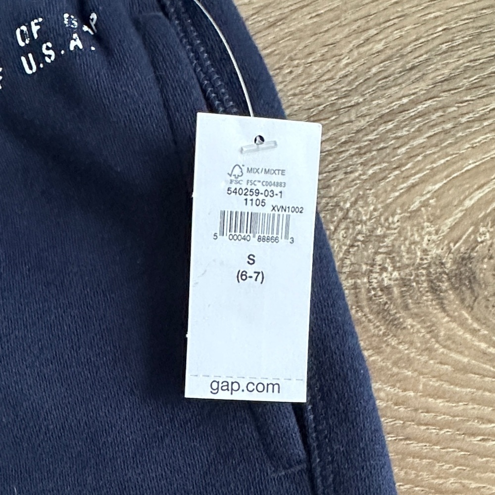 GAP Boys Dark Blue Athletic Shorts Size 6/7 NWT - Picture 3 of 5